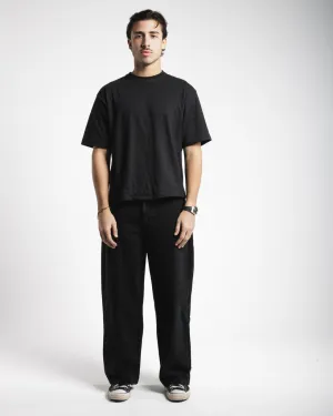 Men Baggy Jeans - Solid Black