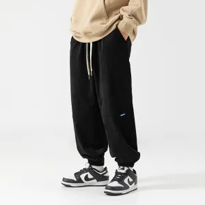 Men Cargo Pants Retro Classic Men's Casual Pants Loose All-Match Stitching