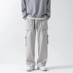 Men Cargo Pants Retro Classic Spring Loose Men's Straight Casual Pants Sports Trousers