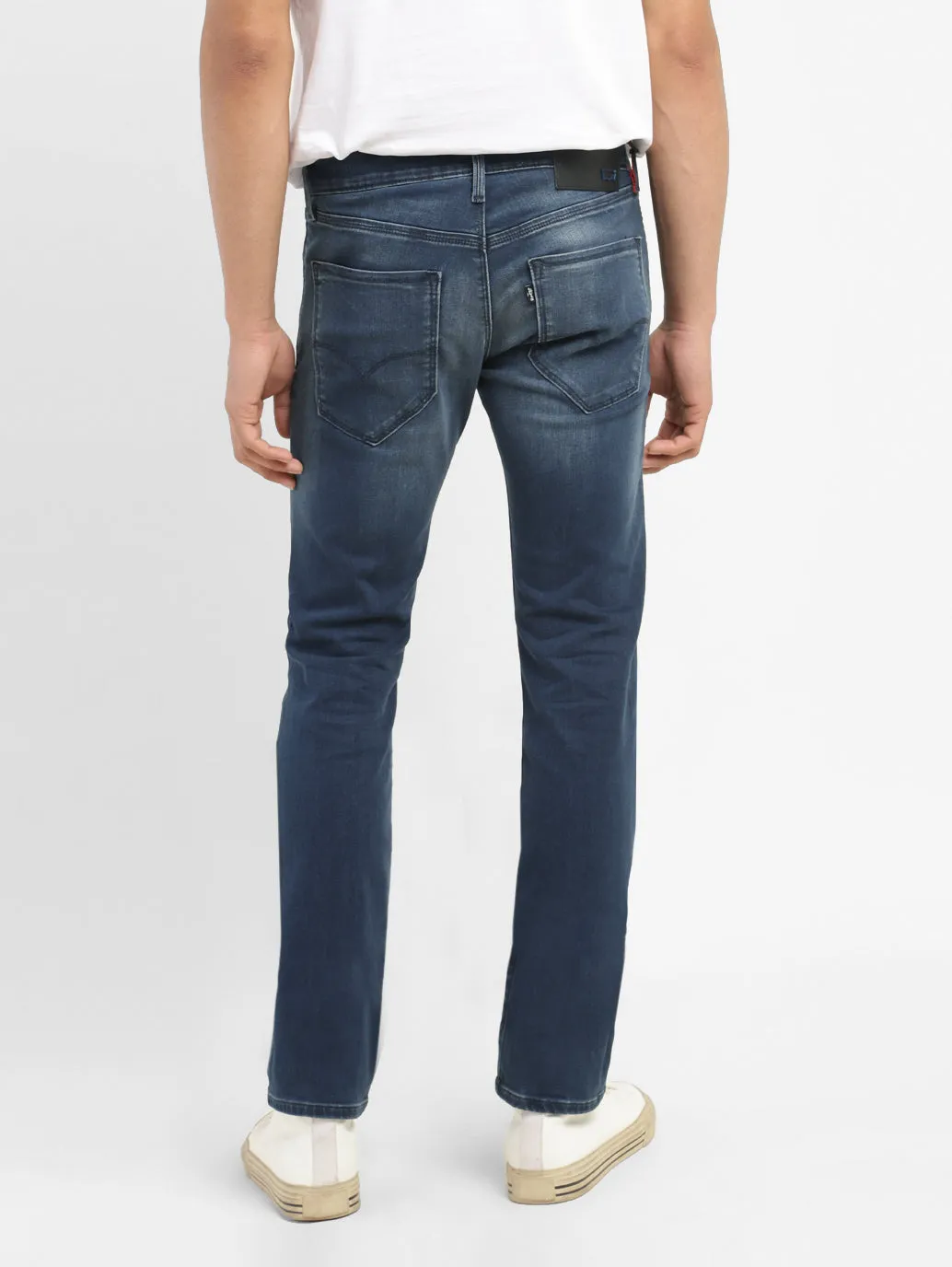 Men's 65504 Blue Skinny Fit Mid Rise Jeans