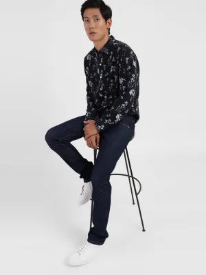 Men's 65504 Blue Skinny Fit Mid Rise Jeans