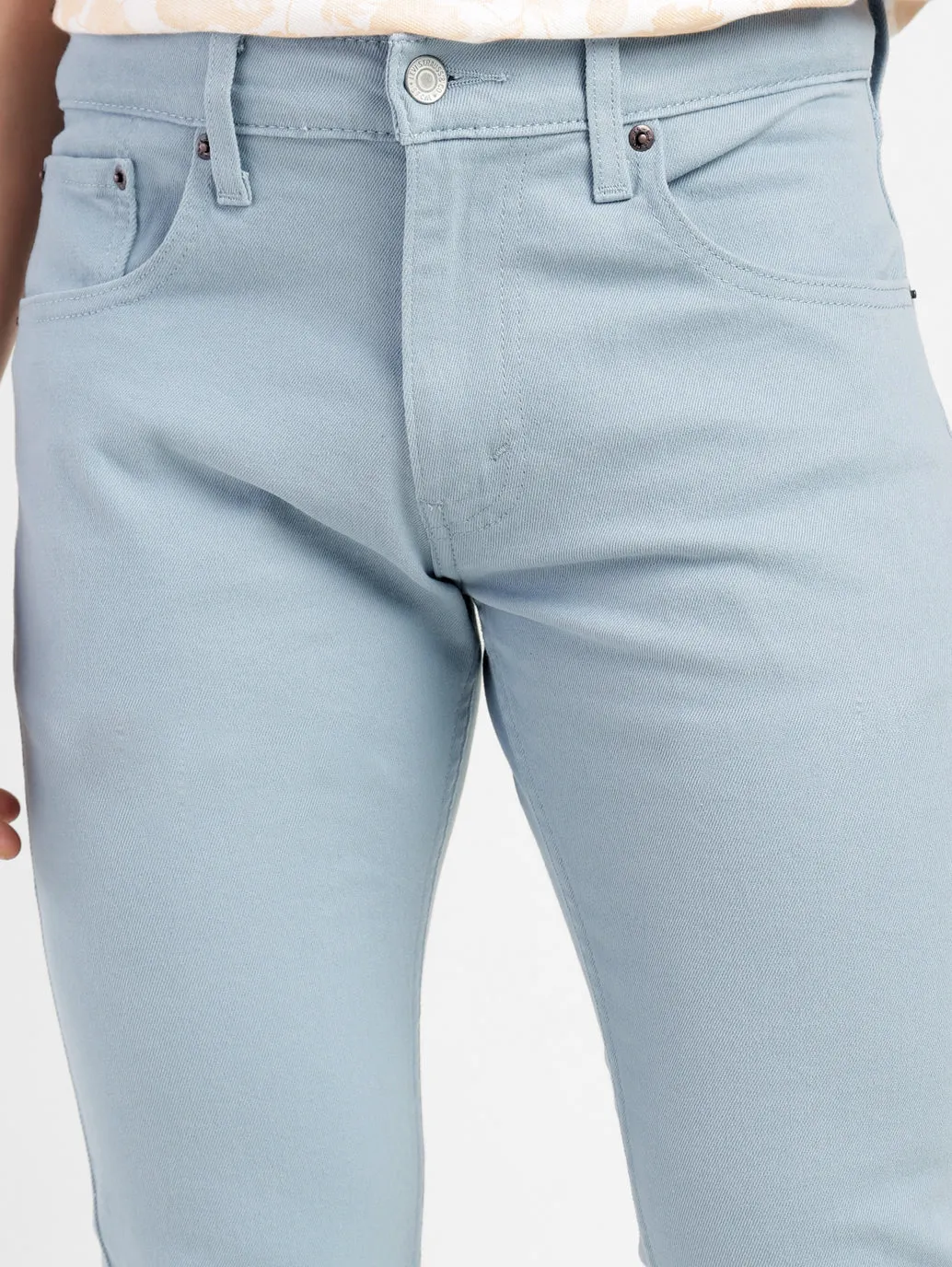 Men's 65504 Blue Skinny Fit Mid Rise Jeans