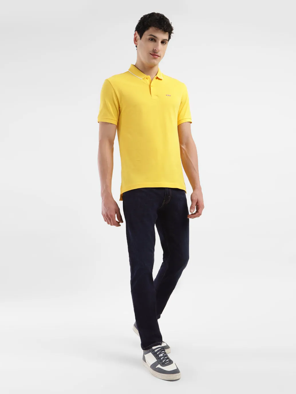 Men's 65504 Blue Skinny Fit Mid Rise Jeans