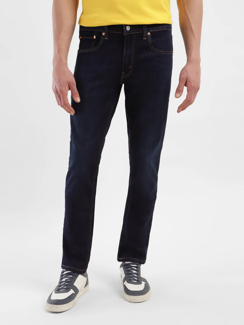 Men's 65504 Blue Skinny Fit Mid Rise Jeans