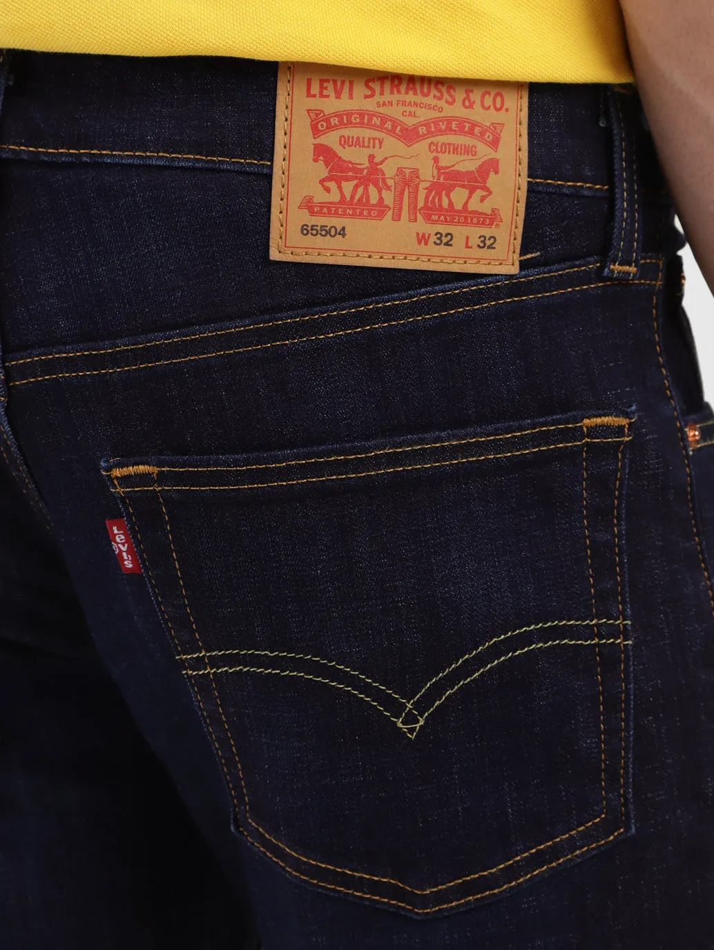 Men's 65504 Blue Skinny Fit Mid Rise Jeans