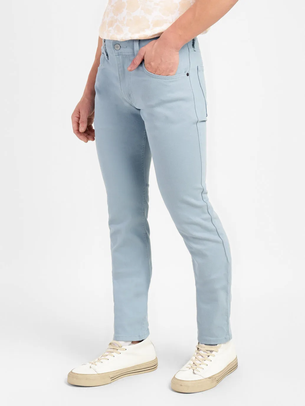 Men's 65504 Blue Skinny Fit Mid Rise Jeans