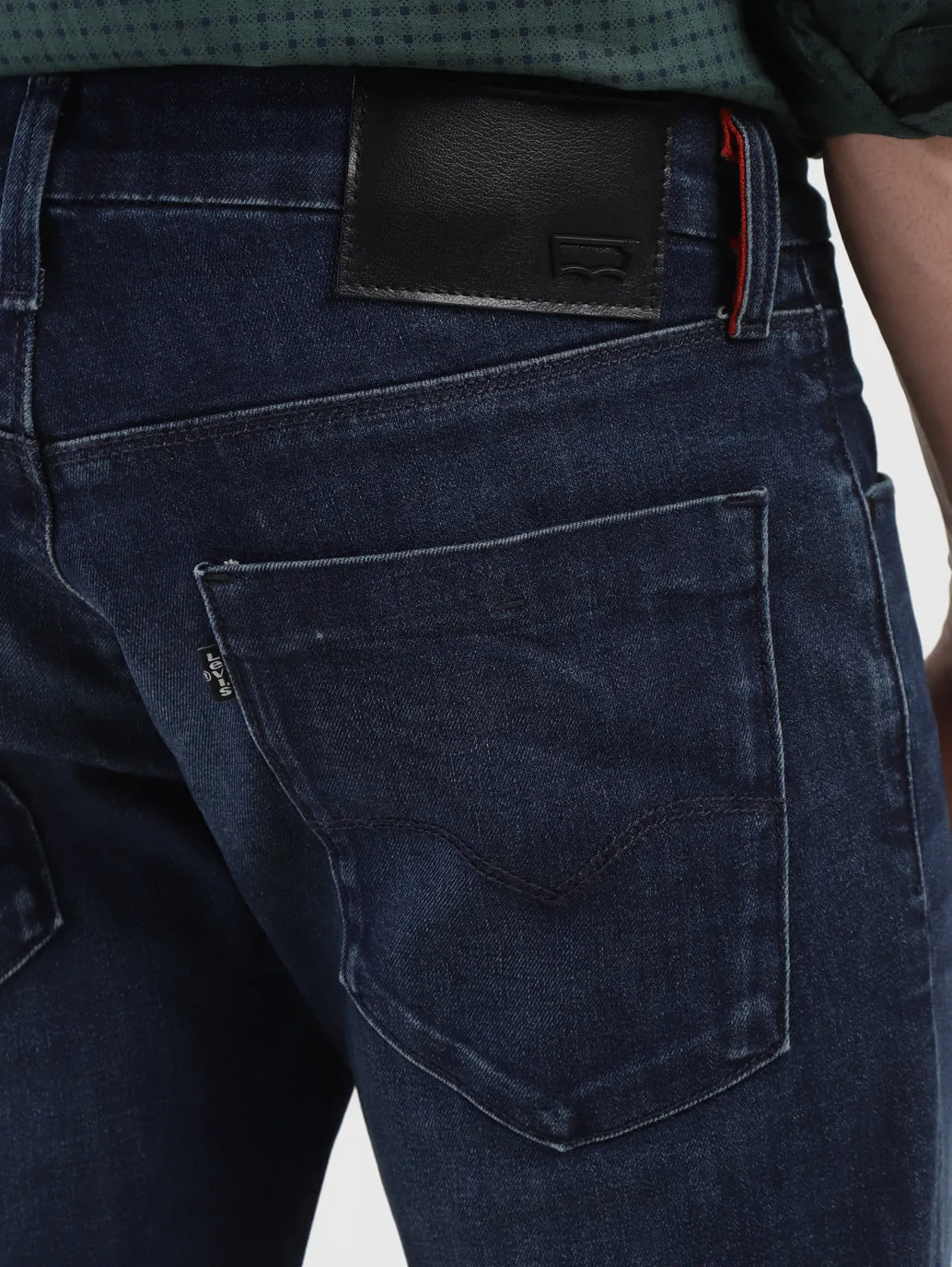 Men's 65504 Blue Skinny Fit Mid Rise Jeans