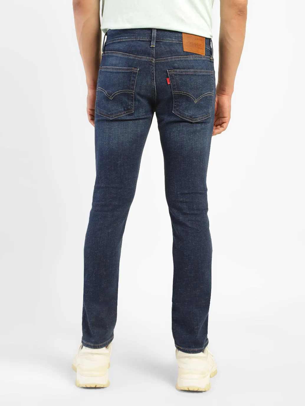Men's 65504 Blue Skinny Fit Mid Rise Jeans