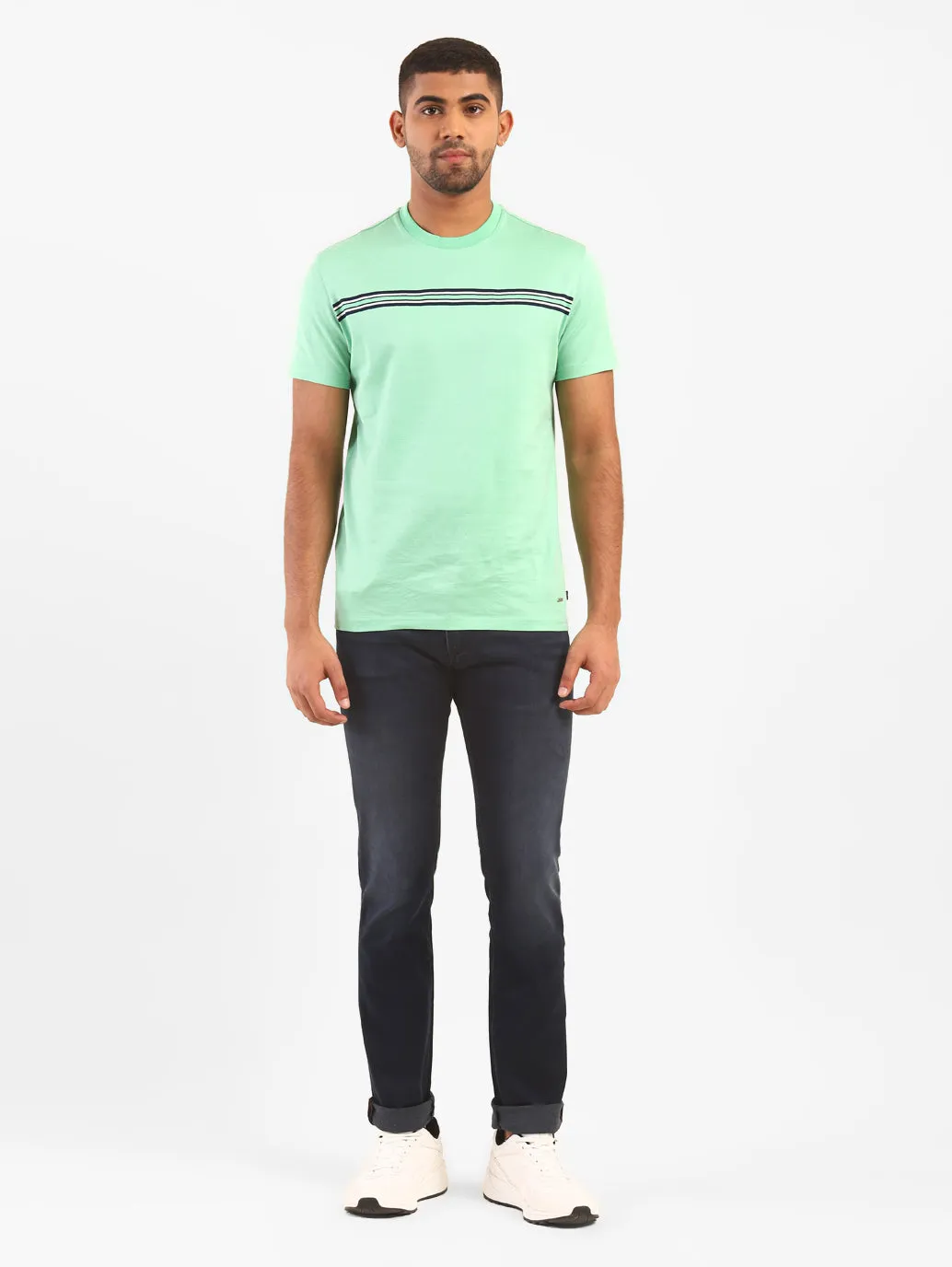 Men's 65504 Blue Skinny Fit Mid Rise Jeans