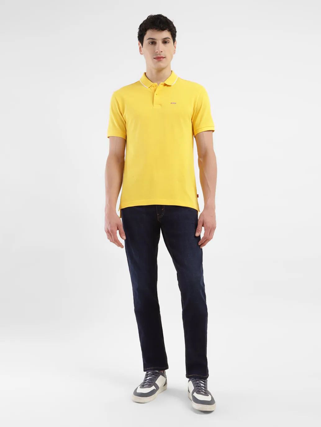 Men's 65504 Blue Skinny Fit Mid Rise Jeans