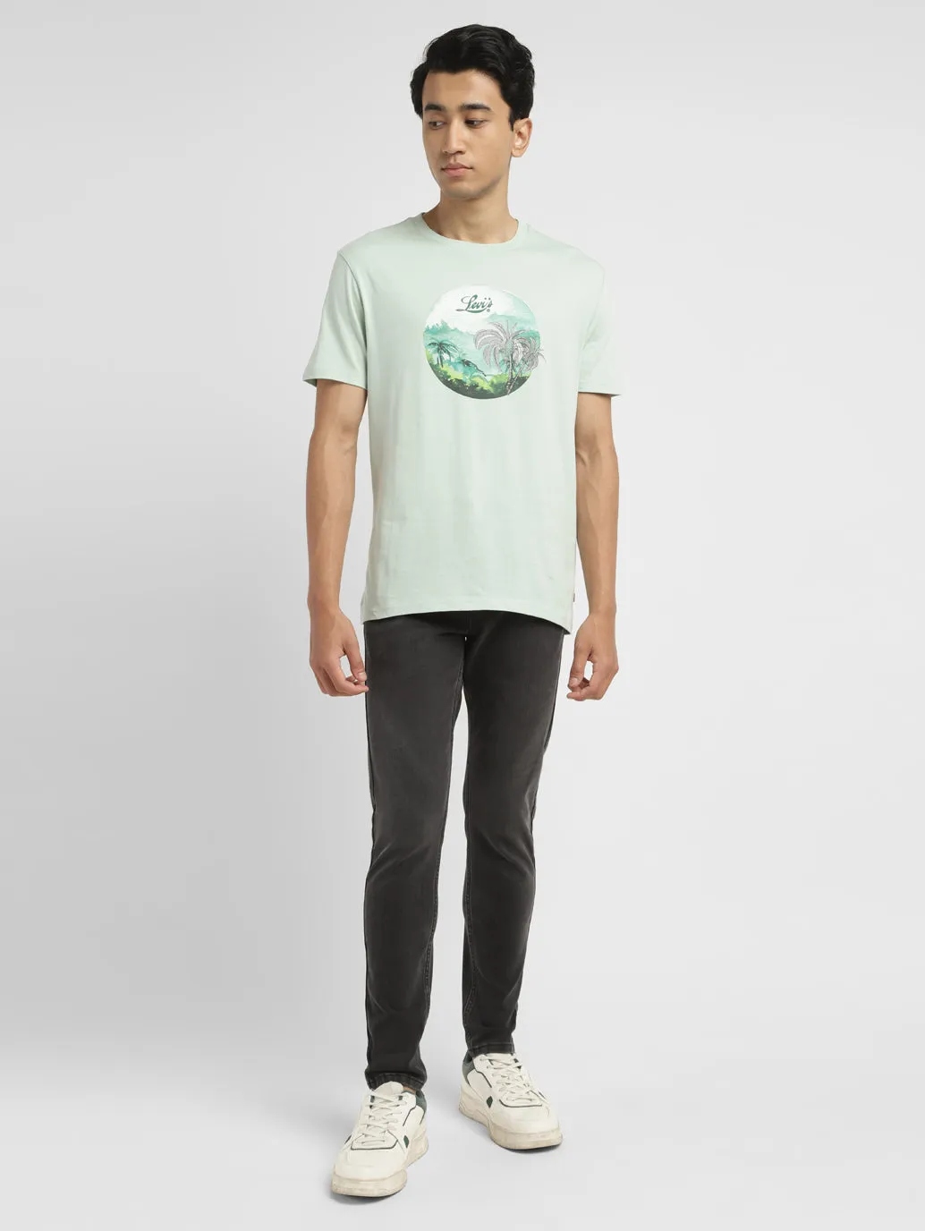 Men's 655'04 Grey Skinny Fit Mid Rise Jeans