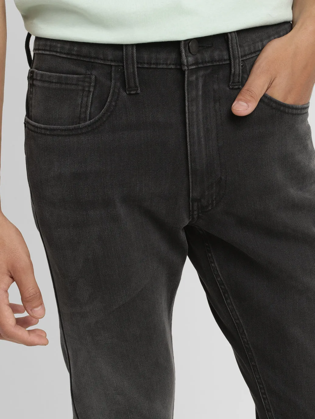 Men's 655'04 Grey Skinny Fit Mid Rise Jeans