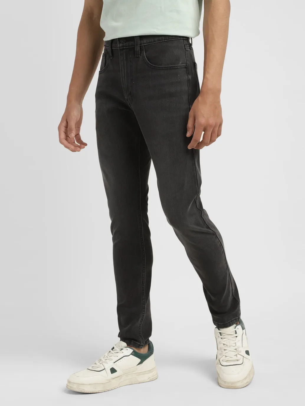 Men's 655'04 Grey Skinny Fit Mid Rise Jeans