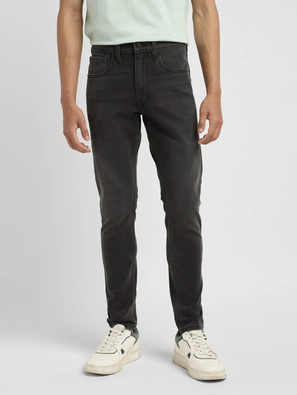 Men's 655'04 Grey Skinny Fit Mid Rise Jeans