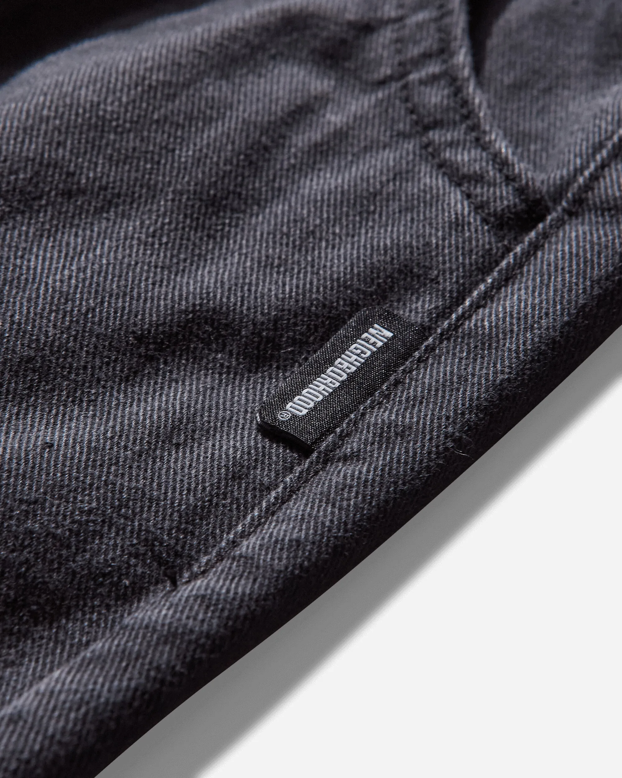 Men's Baggy Silhouette Two Tuck Pants Black