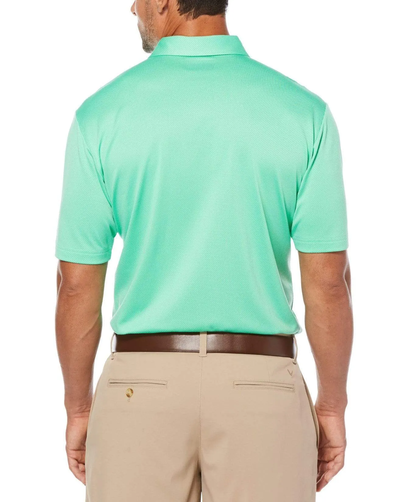 Mens Denim Jacquard Polo