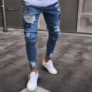 Men's Distress Denim Jeans