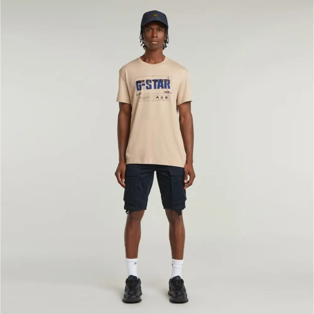 Men's Flyer Graphic T-Shirt, Beige