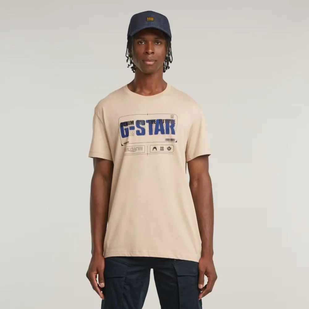 Men's Flyer Graphic T-Shirt, Beige
