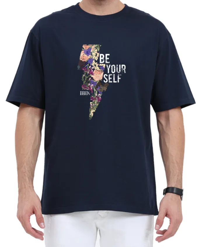 Men's Oversized Tshirt - DRON ABA Be Yourself - OS18 Navy Blue