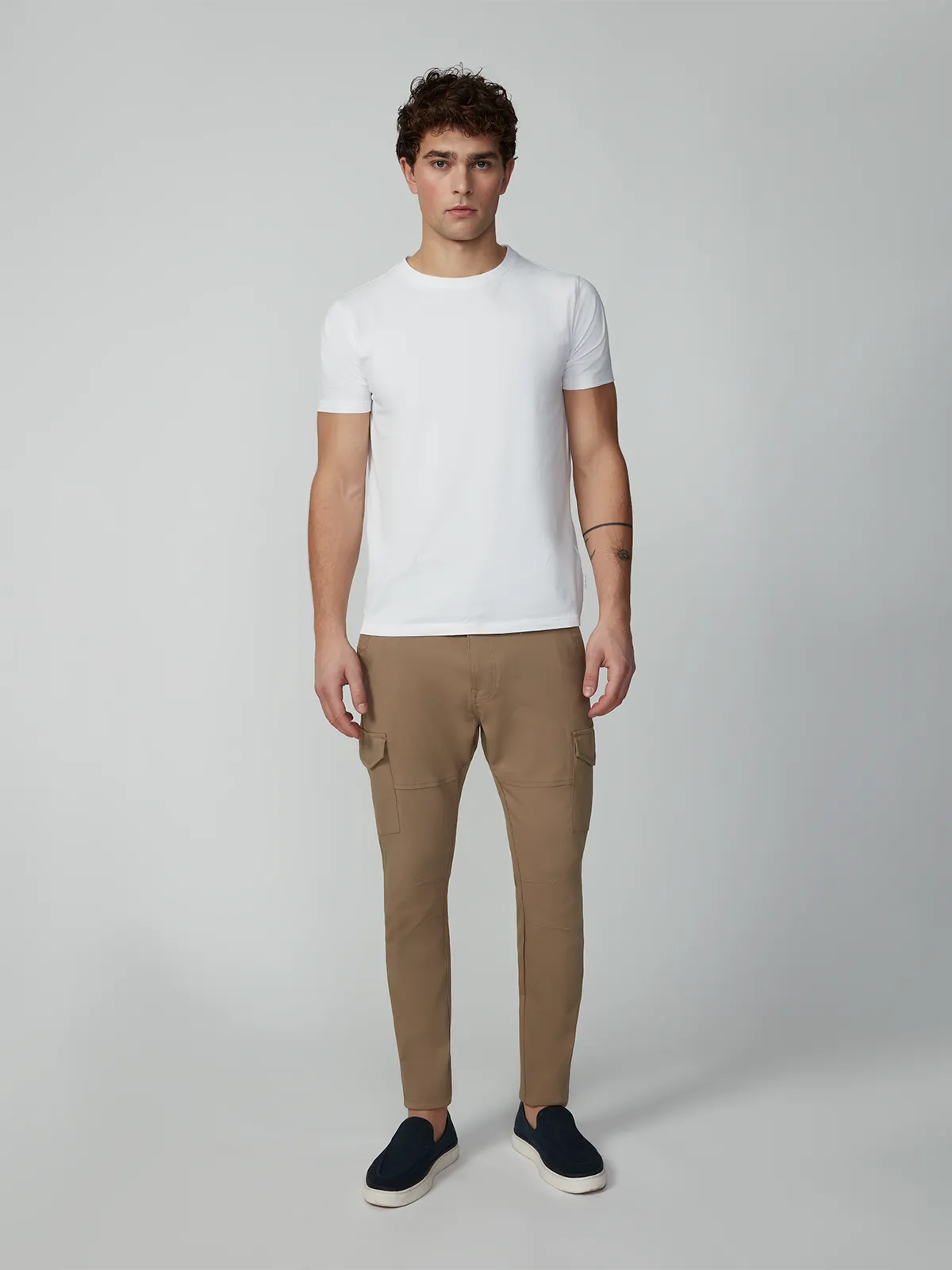 Men's Solid Bungee Cargo Pant
