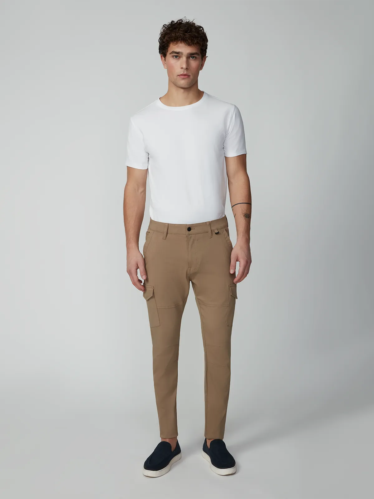 Men's Solid Bungee Cargo Pant