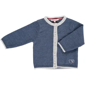 Merino Denim Cardigan