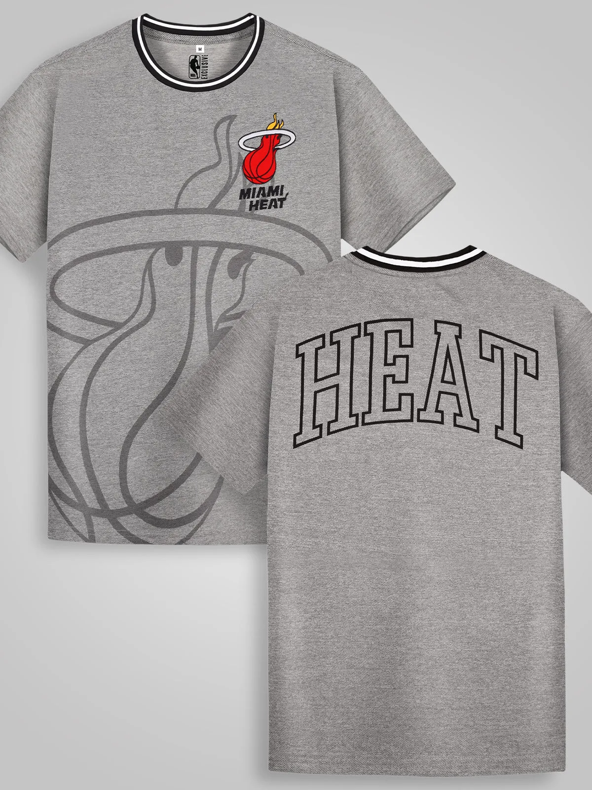 Miami Heat: Oversized Textured T Shirt