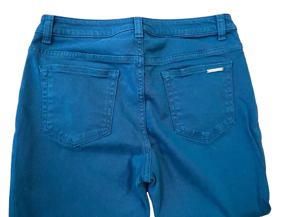 Michael Kors Teal Izzy Skinny Jeans