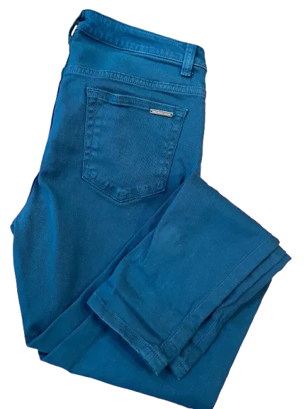 Michael Kors Teal Izzy Skinny Jeans