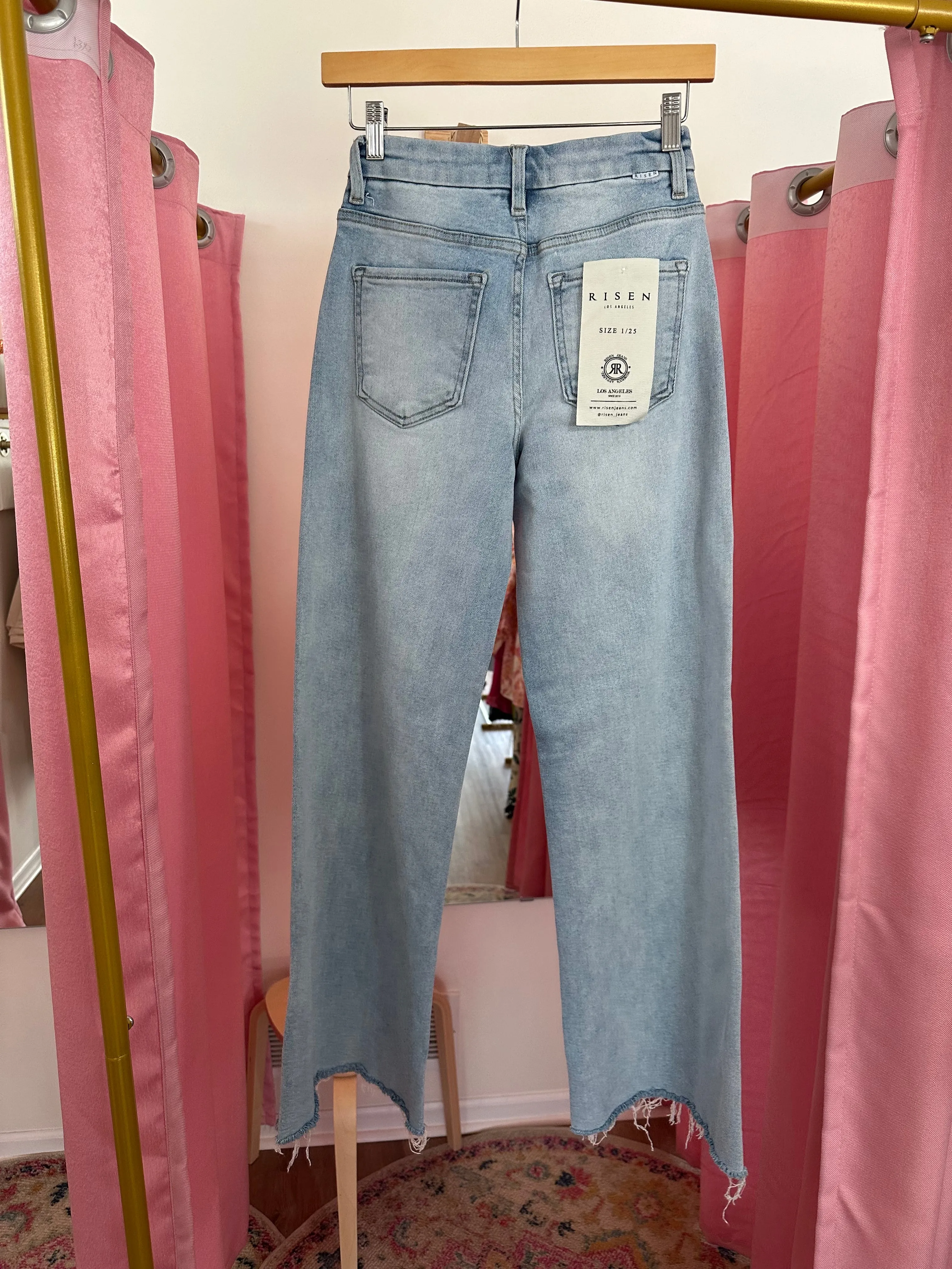 “Michelle” Mid Rise Denim
