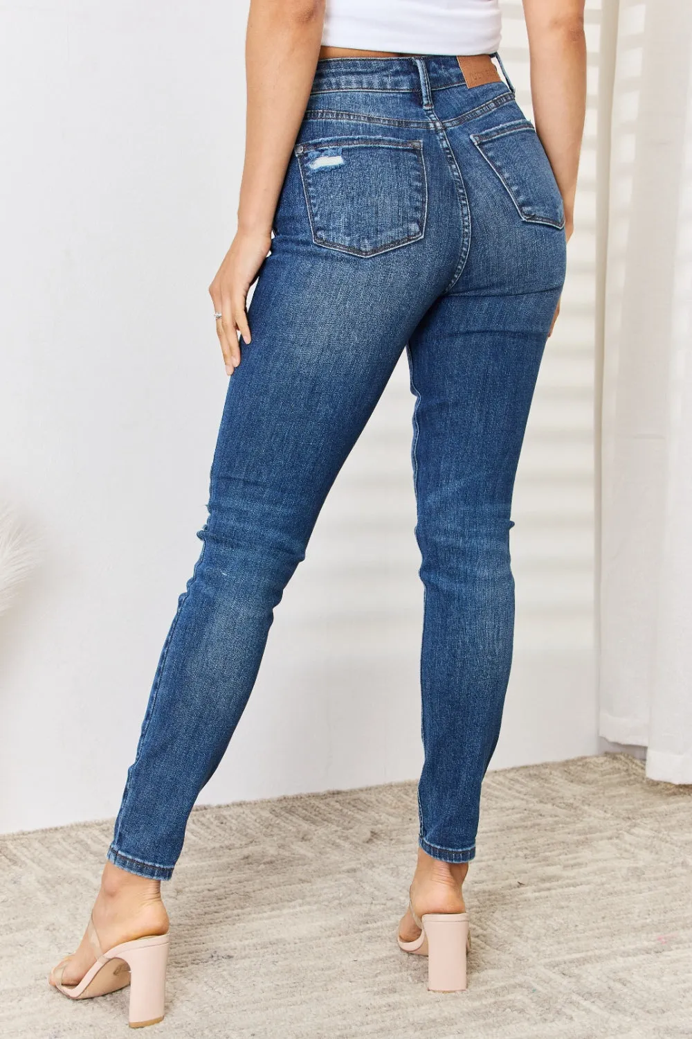 Mid Waist Slim Jeans