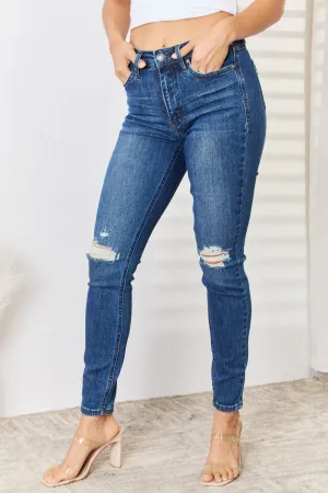Mid Waist Slim Jeans