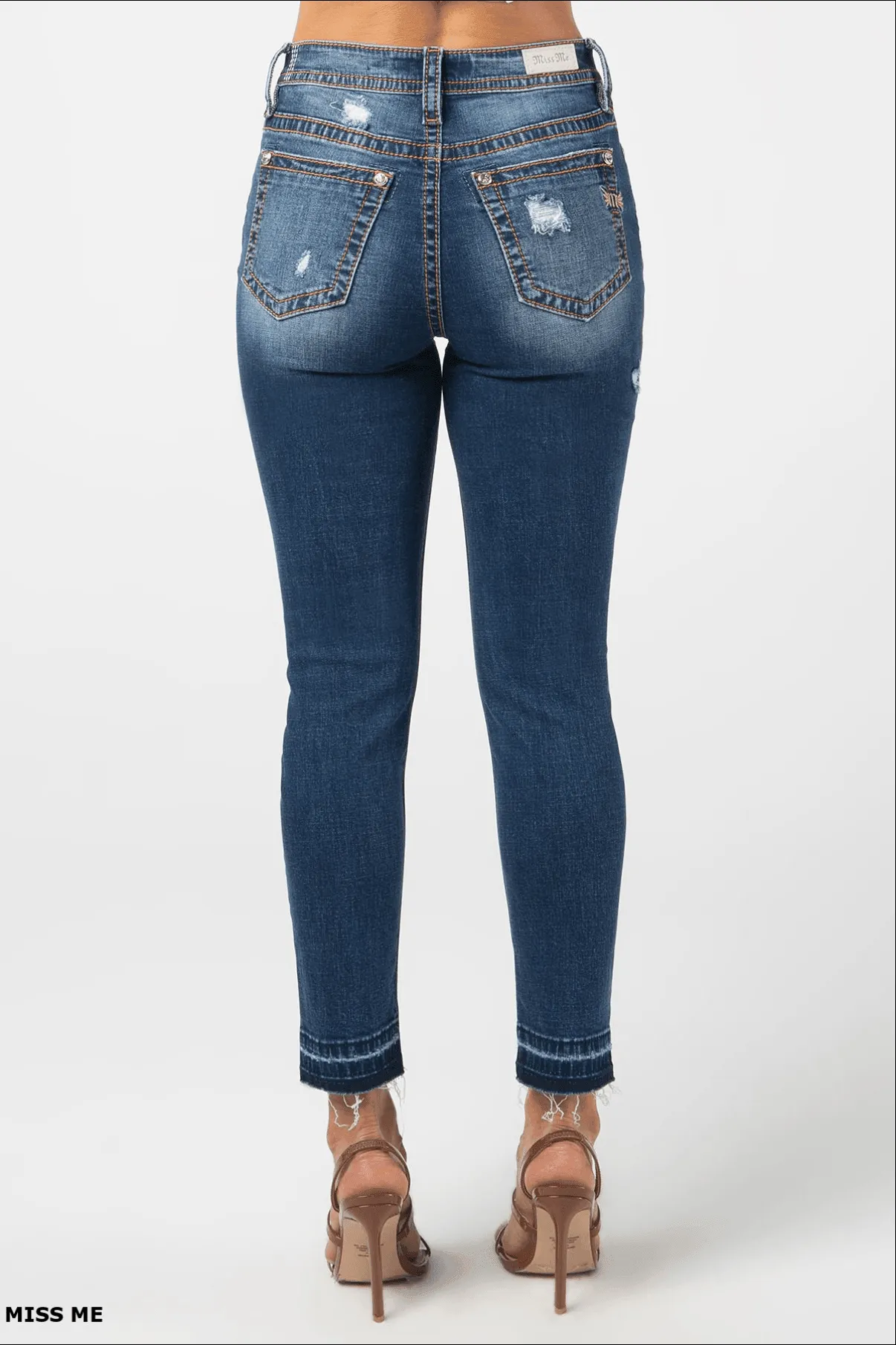 Miss Me Women's High-Rise Dark Wash Skinny Jeans H3636AK64