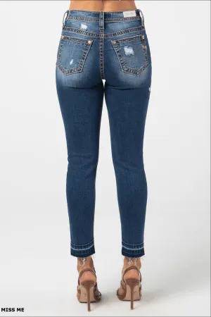 Miss Me Women's High-Rise Dark Wash Skinny Jeans H3636AK64