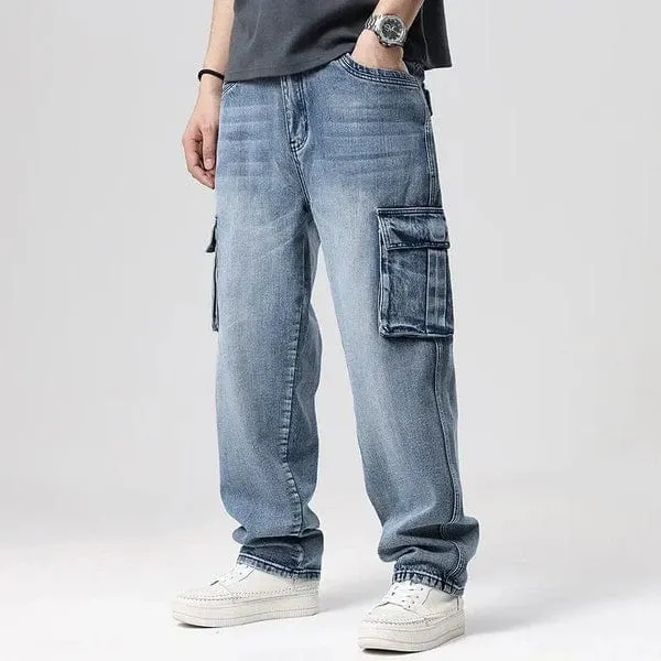 Monty Jora Denim Cargo Jeans