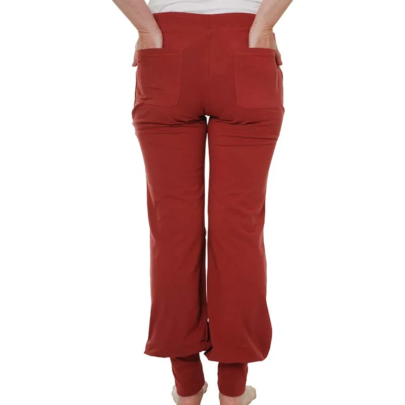 More Than A Fling by DUNS Unisex Adult Baggy Pants - Brick Red (Generous Sizing) FINAL SALE