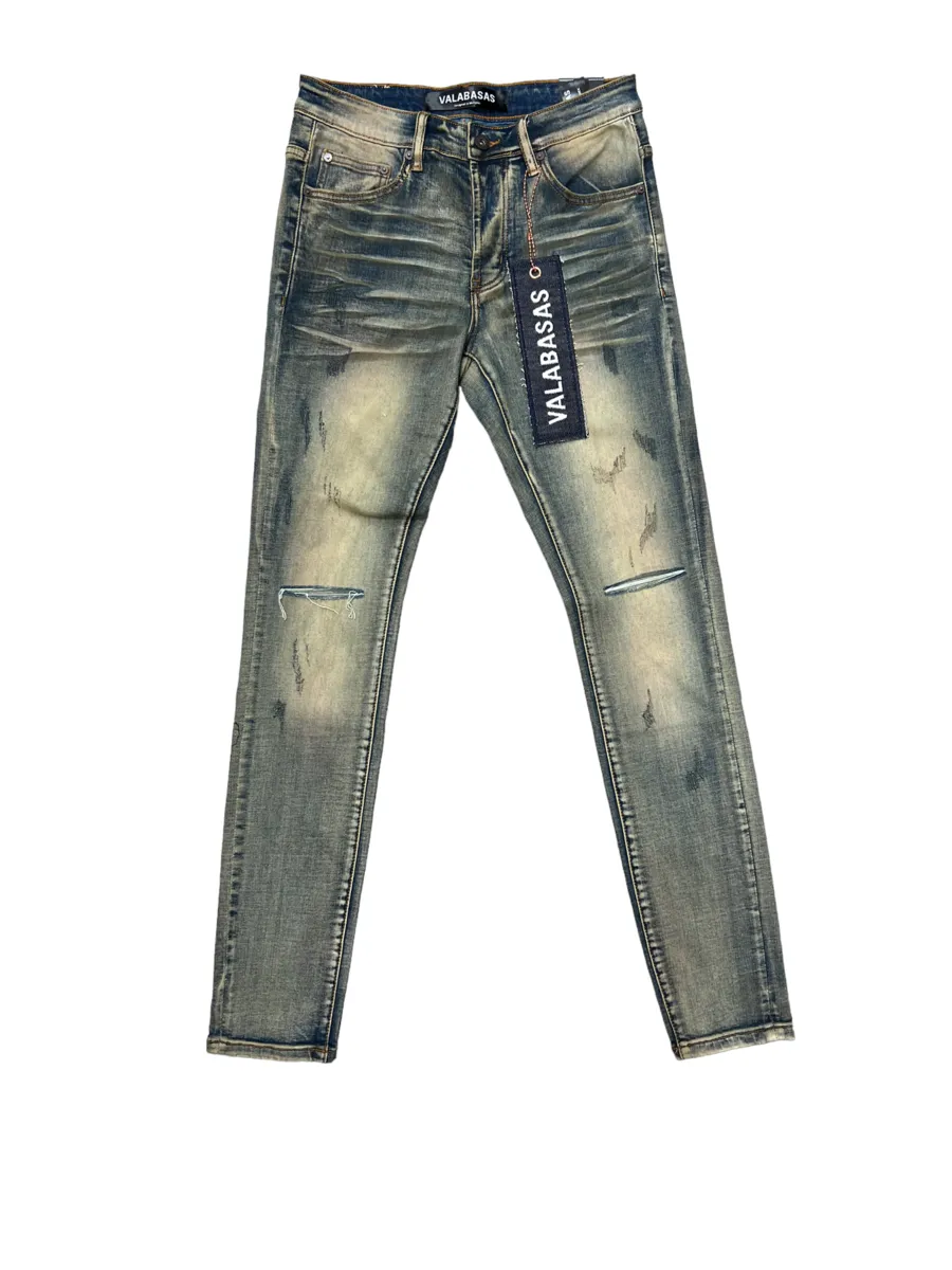 MR. CLEAN 2.0" BLU SPORCO DENIM SKINNY