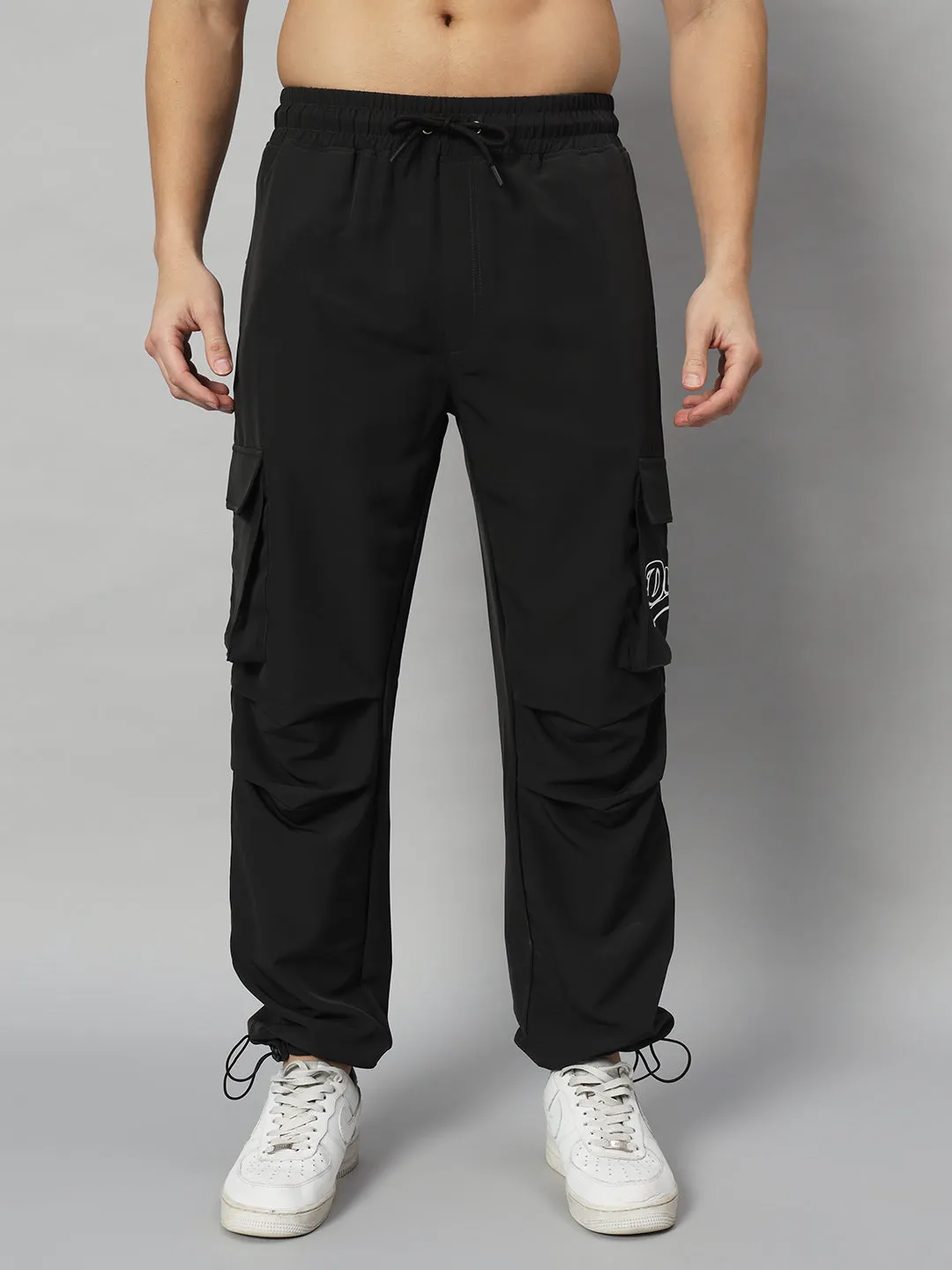Myriad Relaxed Fit Cargo Pants (Black)