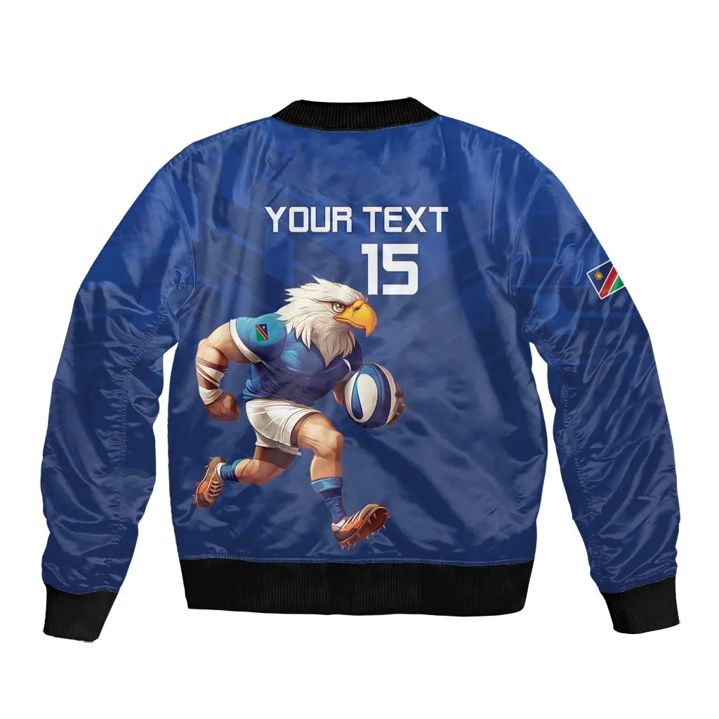 Namibia Rugby Custom Bomber Jacket Eagle Mascot - Sporty Style LT15