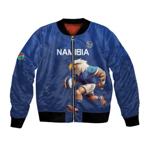 Namibia Rugby Custom Bomber Jacket Eagle Mascot - Sporty Style LT15