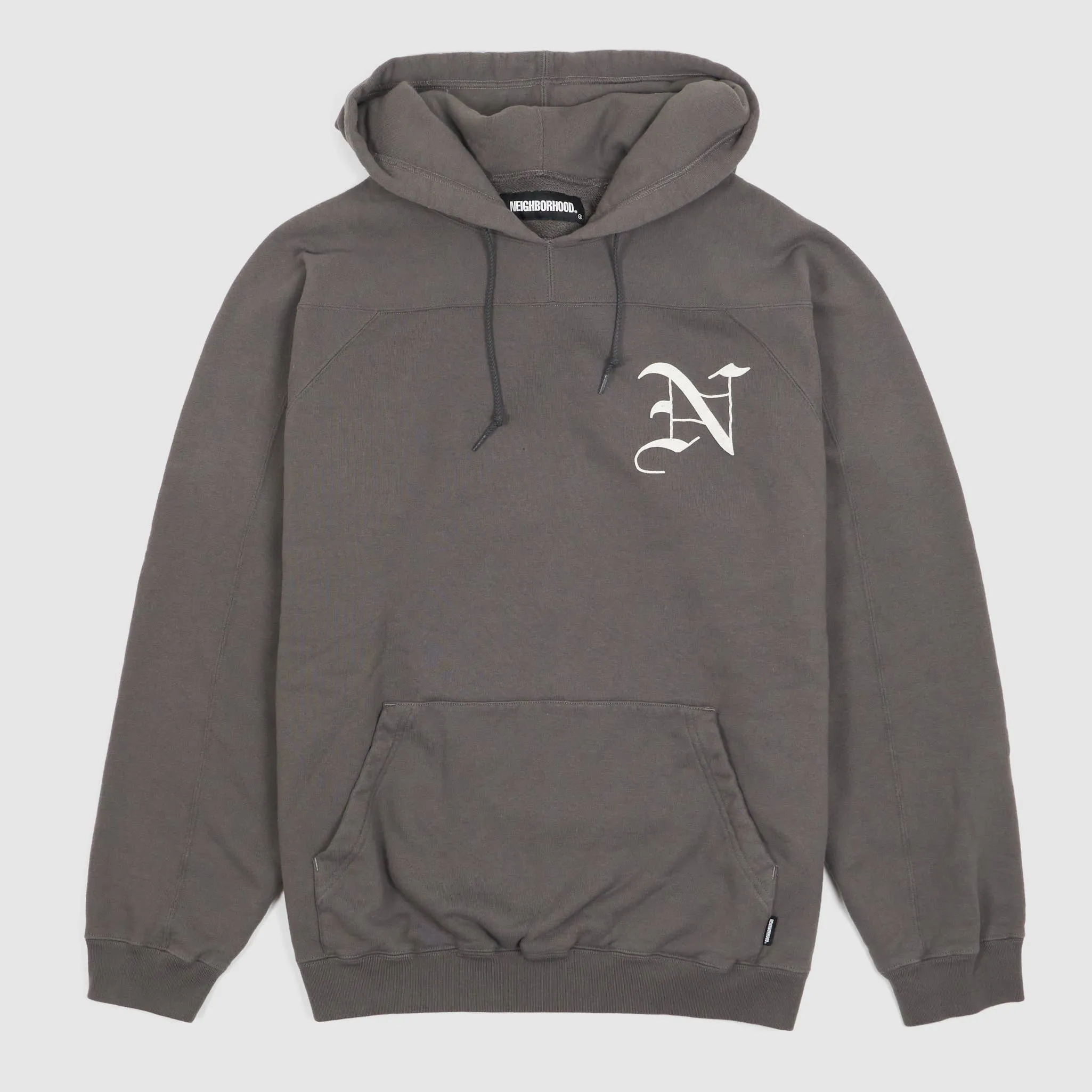 Neighborhood Logo Print  Hooded Sweat Shirt