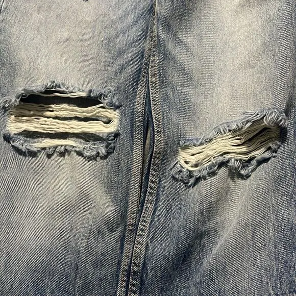 NEW Good American Distressed Blue Jeans Women's Size 6 / 28 NWT
