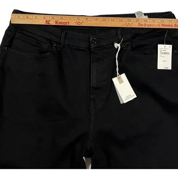 New‎ GOOD AMERICAN Good Legs Black Size 20/26 Inseam 29&quot; Ultimate Skinny Jeans