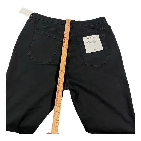 New‎ GOOD AMERICAN Good Legs Black Size 20/26 Inseam 29&quot; Ultimate Skinny Jeans