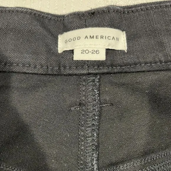 New‎ GOOD AMERICAN Good Legs Black Size 20/26 Inseam 29&quot; Ultimate Skinny Jeans
