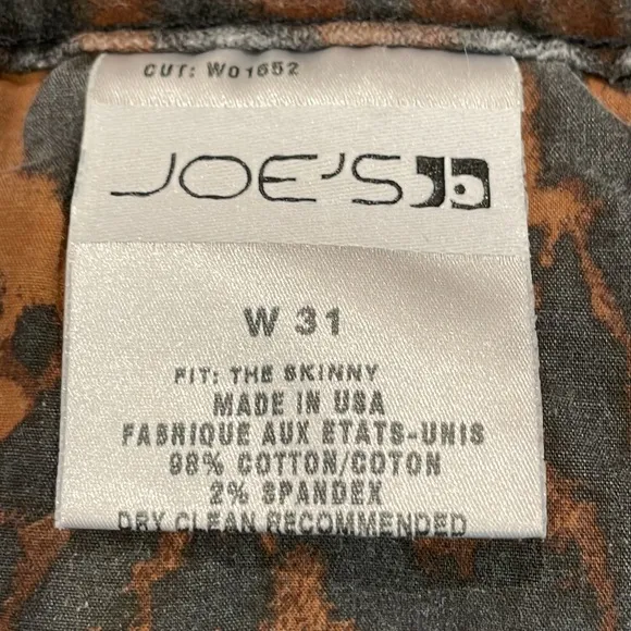 NEW Joe’s Jeans Wild Leopard Skinny Jeans