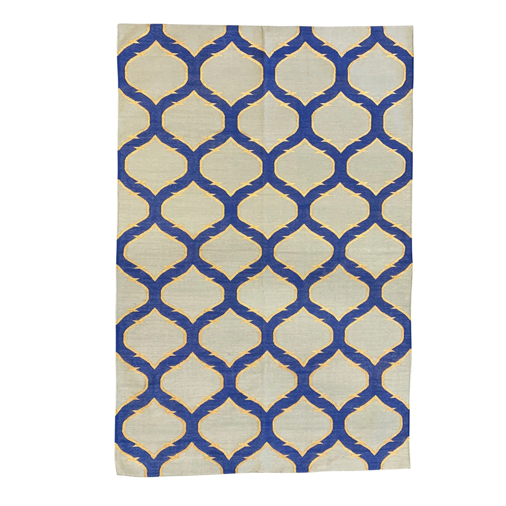 New Trellis Dhurrie Cotton Rug