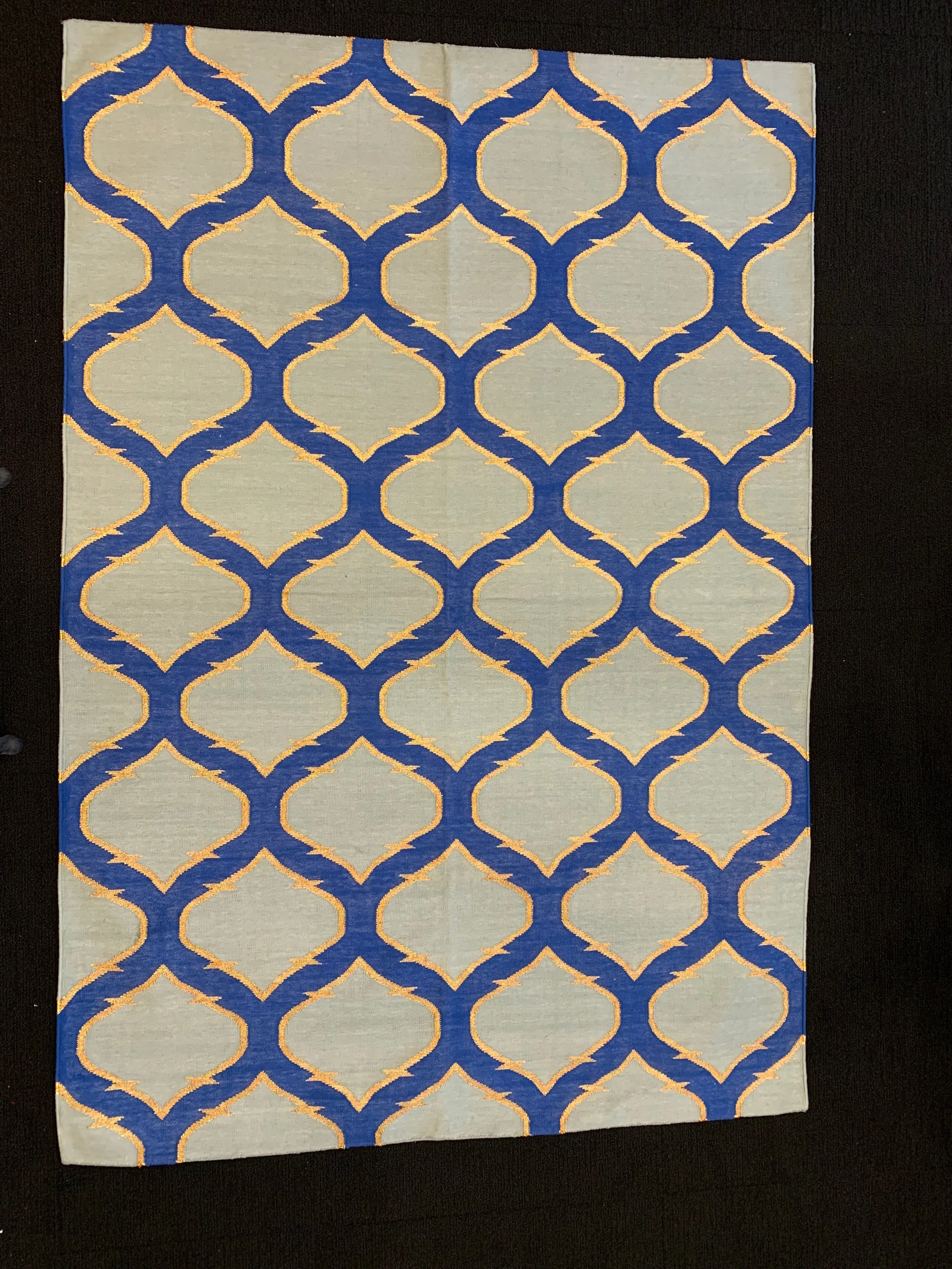 New Trellis Dhurrie Cotton Rug