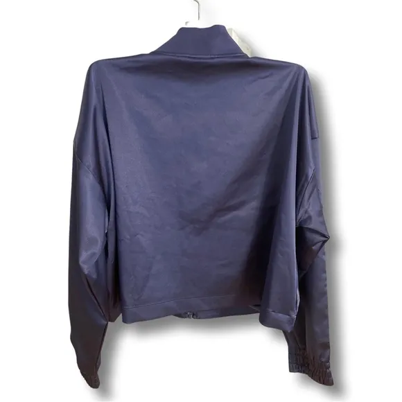 Nike Air Women's Satin Track Jacket Purple BLUE XL LIKE NEW